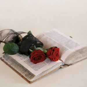 91 Buch mit Rose (EP409)